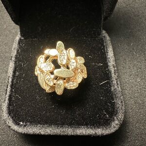 14K Solid Gold Nugget Ring
